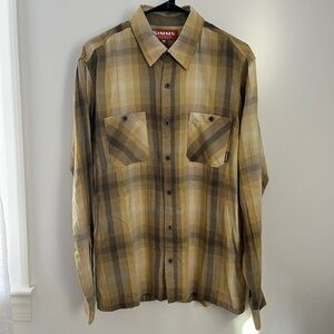 Simms Men’s long sleeve flannel shirt